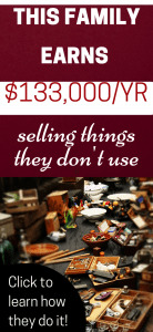 Learn how this family sells things they don't use and makes money online. Start your new work from home job today! #makemoneyonline #fleamarketflip #ebay #flippingfurnitureforprofit