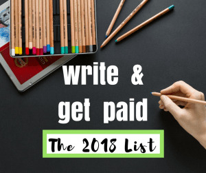 A list of currently and updated websites that pay you to write in 2018. Most of them offer over a $100! #paidtowrite #makemoneyonline