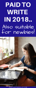 A list of currently and updated websites that pay you to write in 2018. Most of them offer over a $100! #paidtowrite #makemoneyonline