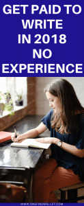 A list of currently and updated websites that pay you to write in 2018. Most of them offer over a $100!