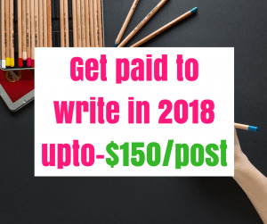 A list of currently and updated websites that pay you to write in 2018. Most of them offer over a $100! #paidtowrite #makemoneyonline