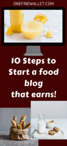 Let me show you how to start a food blog and make money from it with a step by step guide filled with images and illustrations #howtostartafoodblog #makemoneyblogging #stepbystep