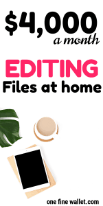 Make money online editing files from home. This is a perfect jobs for stay at home moms with a busy lifestyle. #makemoneyonline #onlinejobsfromhome #makemoney #howtomakemoney