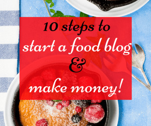 Let me show you how to start a food blog and make money from it with a step by step guide filled with images and illustrations #howtostartafoodblog #makemoneyblogging #stepbystep