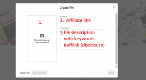 Learn a strategy to make money for beginning bloggers by pinning on pinterest #makemoneypinning #makemoneyonpinterest