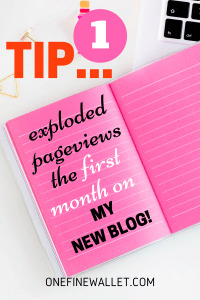 Learn this one tip that increased my blog traffic in my first month blogging. #pinteresttips #tailwind #tailwindtribes