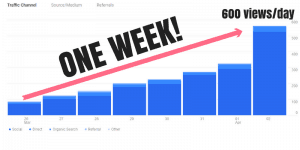 Learn this one tip that increased my blog traffic in my first month blogging. #pinteresttips #tailwind #tailwindtribes