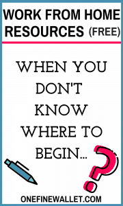 A list of work from home job ideas with free resources to get you started on a new career. #workfromhomejobs #workfromhome #makemoneyonline