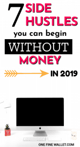 Want to make money online without investment? Here are 7 online business ideas that you can start with no money. These side hustles make the perfect work at home jobs for busy stay at home moms. How to make money. Ways to make extra money. side hustles, make extra money , make money online fast. #sidehustles #makemoneyfromhome #makemoneyfast #stayathomemom #howtomakemoney
