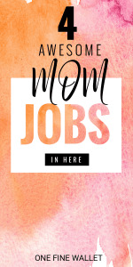 Make money from home as a busy mom with my top 4 fully flexible work from home job ideas #workfromhome #onlinejobs