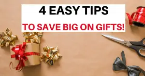 Whether its a birthday or an anniversary buying a gift can be a hit to the wallet.Here are 3 really easy tips on how to save money on gifts