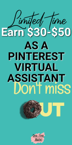 Start a new online business from home by learning to become a Pinterest virtual assistant. #virtualassistant #workfromhome #makemoneyonline