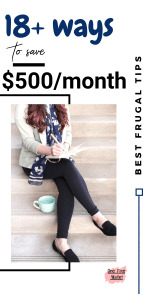 Simplify your life with these 18 best frugal living tips to help you in saving money each month #frugal #frugalliving #minimalism #savemoney #savingmoney