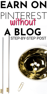 A step by step tutorial that shows you how to make money on Pinterest without a blog. Start making money with affiliate marketing and work from home. #pinterestmarketing #makemoneyonline #money #passiveincome