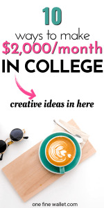 10 of the best REAL ways you can make extra money as college students.These are flexible part time jobs that need no experience. Make money at home, college jobs with no experience, online jobs for college students, make extra income , make extra money, side jobs, passive income ideas #college #collegemoney #moneytips #money #collegelife #moneyideas