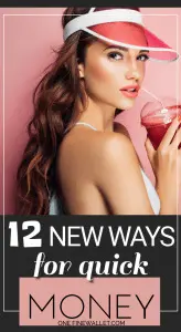 All of us want to make money quickly. So lets break it down with 12 side husltes that can make extra cash. Make money fast. #makemoneyonline #makemoneyfast #workfromhome #moneytips #howtomakemoney