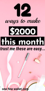 12 Best money making ideas that will help you earn $2,000 in cash fast. Make money fast with these super easy side hustles you must try in 2018 #sidehustle #money #makemoneyonline #earnmoneyonline #makemoneyfast