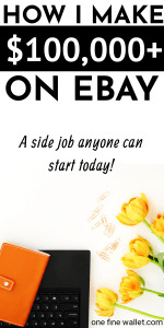 Make extra cash from home with this side hustle that can earn you a full time income. An online job that pay you to sell things on ebay #makemoney #makemoneyonline #workfromhome #job
