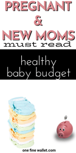 Creating a healthy baby budget, so you know what to buy in your baby's first year. #baby #pregnancy