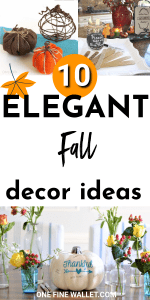 You will love these 10 DIY fall decorations for your home. With ideas for your table centerpiece and wreath to make this a memorable thanksgiving! #fall #thanksgiving #autumn