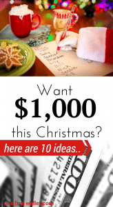 10 quick ways to make money fast this christmas. Make $1,000 quickly with these creative ideas #moneytips #money #financialfreedom #howtomakemoney #christmas #budget #frugalliving #frugaltips #frugallifestyle