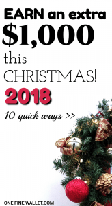 Need to make extra money for christmas. Here are 10 creative ways to make money fast so you can have a debt free christmas. #moneytips #christmas #budget #howtomakemoney #makemoneyfast #makemoneyonline