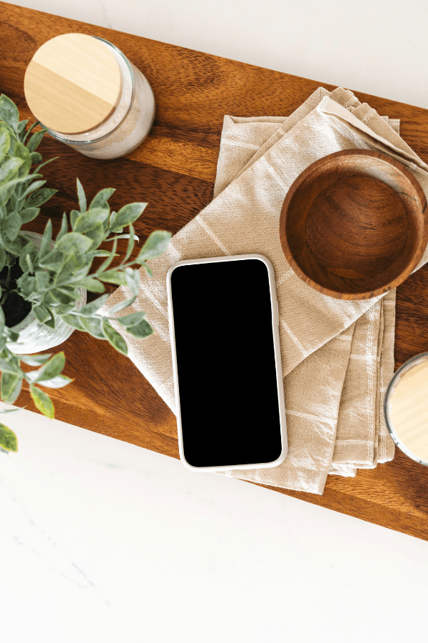 cell phone on a table to use to make quick money online