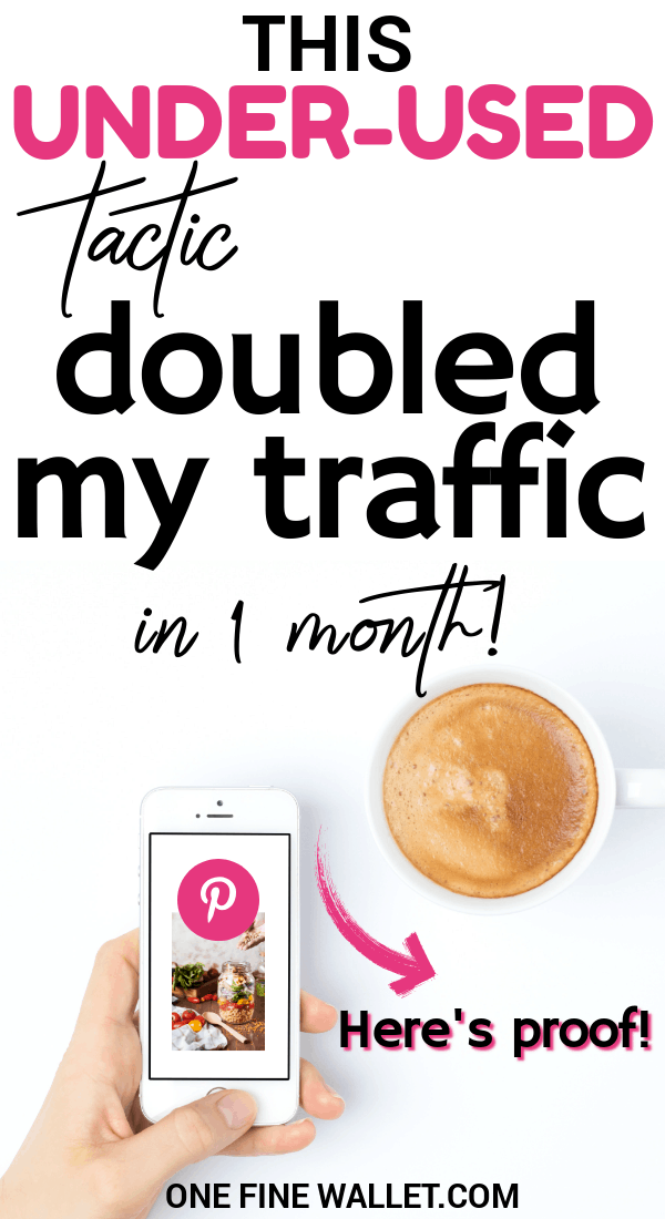 How you can increase pinterest traffic to your blog as a beginner blogger. This little strategy helped me double my blog pageviews in 1 month. #pinterestmarketing #pintereststrategies #blogtips #blog #blogtraffic