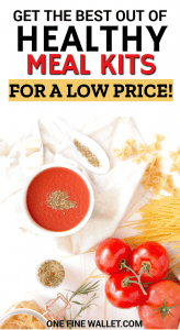 Read how you can eat healthy on a budget with these frugal tips. Meal subscription boxes can help you create new recipes for your family and prevent food wastage. #foodwaste #meals #mealprep #mealplanning #mealsforoneideas #mealsforoneperson #frugal2fab #budget