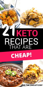 Are you doing keto on a budget? Here is a complete list of keto meal plan recipes for dinner, even your picky eaters will enjoy!