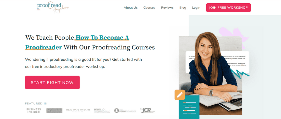 proofread anywhere online training.