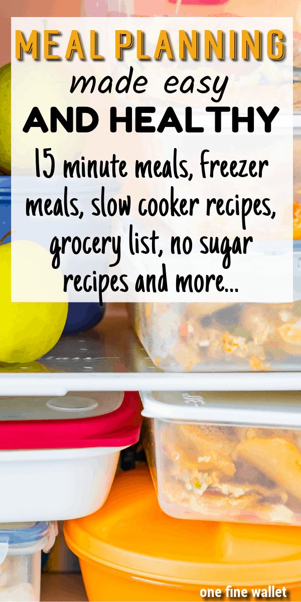 In search of a meal plan on a budget? Here is how to do a healthy weekly meal planning perfect for large families with - 15 minute recipes, slow cooker recipes, freezer meals and no sugar no flour recipes. #mealplan #mealplanning