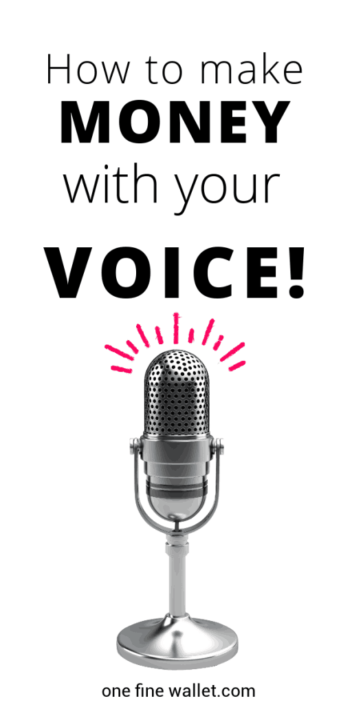 how to get into voice over work One Fine Wallet