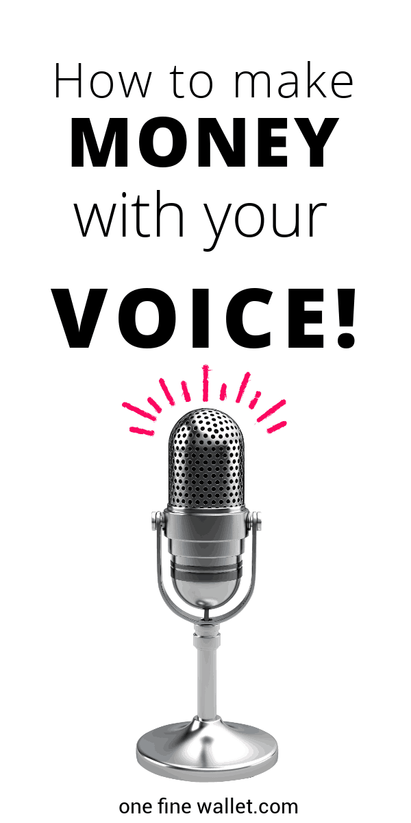 how to get into voice over work One Fine Wallet