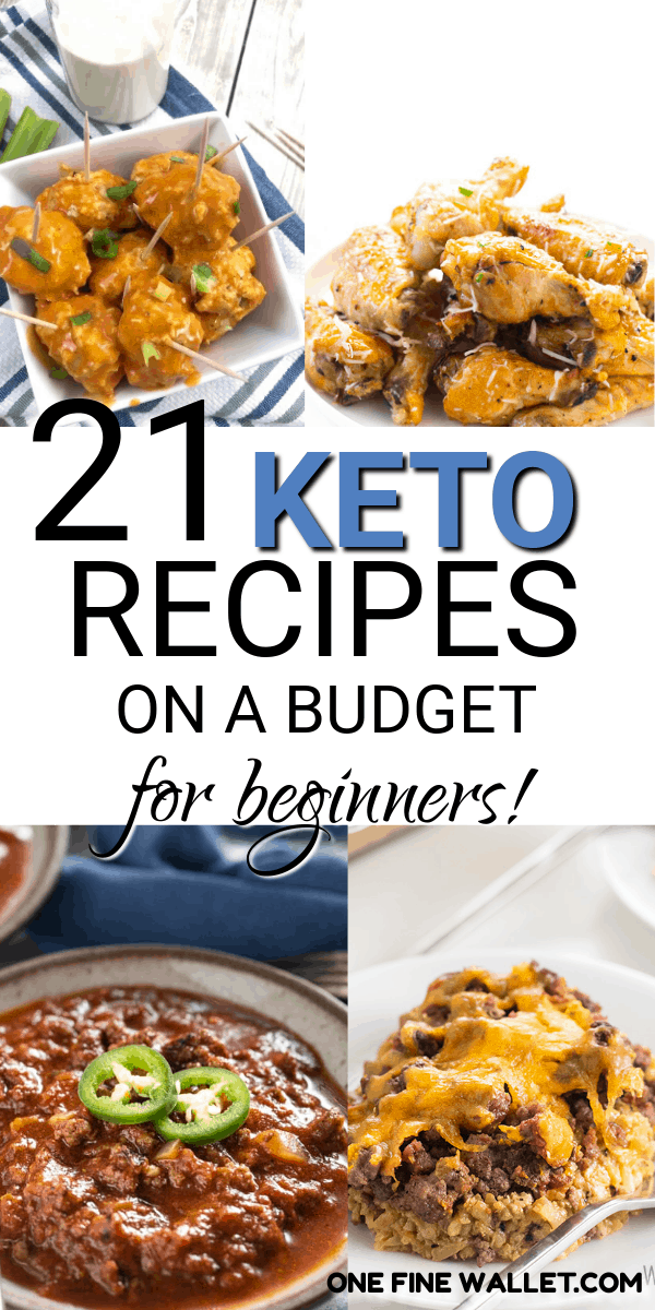 Here is a list of 21 cheap keto recipes on a budget. These low carb ketogenic dinner recipe ideas are great for those that don't want to break the budget. #keto #ketorecipes #ketodinner 