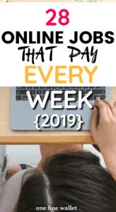 Here is a list of the latest online jobs that pay weekly and some of them daily. Make money from home with these work from home jobs.