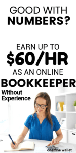 Learn to become a bookkeeper and make money from home. As an online bookkeeper you can earn up to $60 an hour doing freelance work.