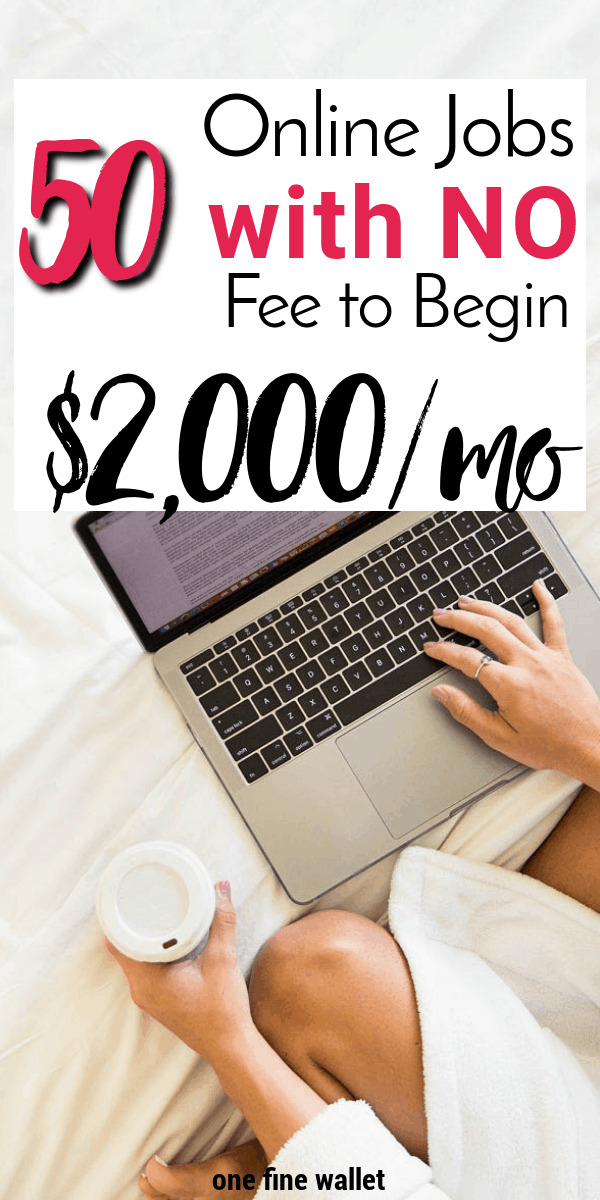 work from home online jobs without registration fees