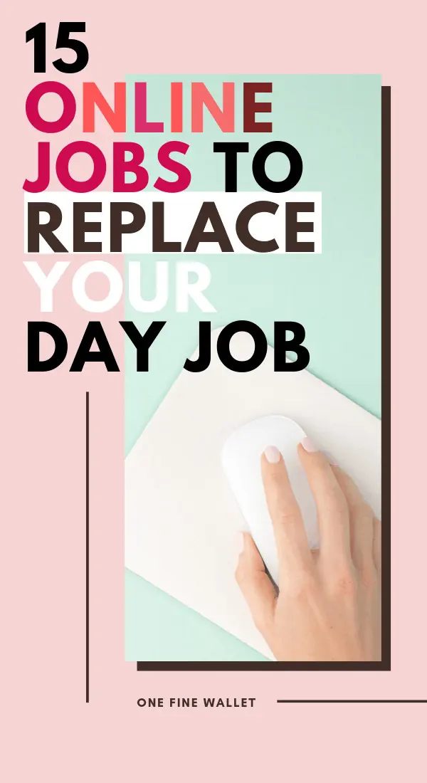 High paying online jobs from home to replace your full-time job. Make money online with these 15 work from home job ideas.