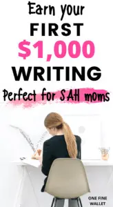 Make money from home with a freelance writing business. Great for moms looking to earn an extra income freelance writing