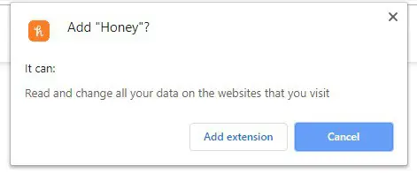 Honey chrome extension