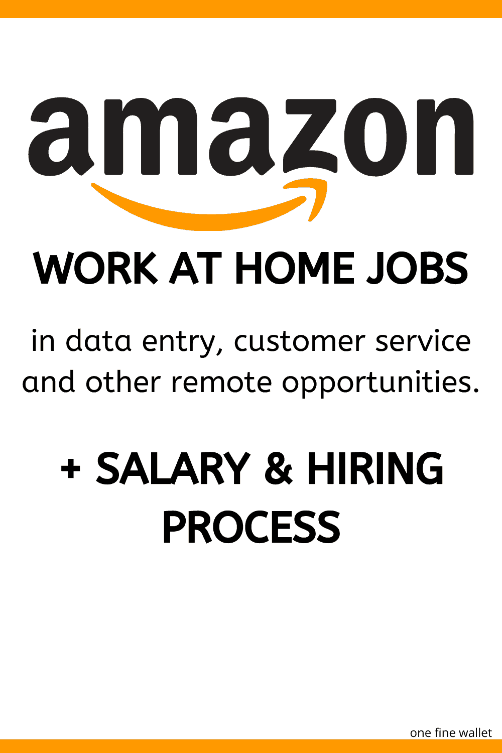 8 Proven Ways To Find Amazon Work From Home Jobs One Fine Wallet