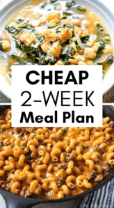 Cheap meal ideas to eat when you are on a tight budget. These are 14 meal prep ideas under $5 that are healthy
