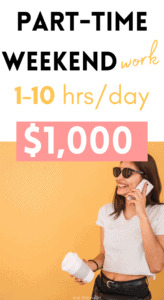 Best weekend job ideas for extra cash. Jobs for moms that are looking for part time work from home