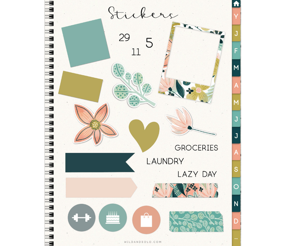digital stickers for planners