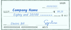 How to write a check