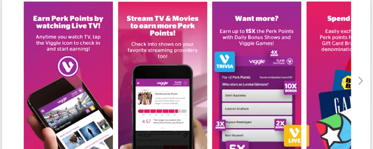 Viggle app perks.