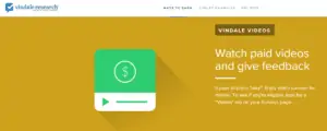 vindale research get paid by watching videos