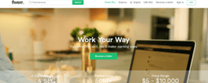 Fiverr freelance platform to earn up to $50