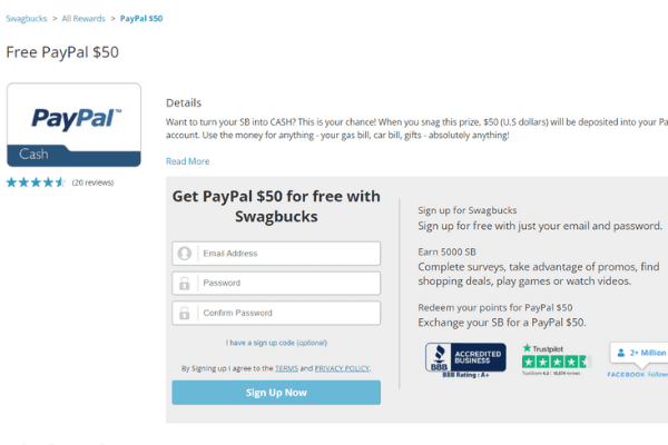 free paypal money with Swagbucks.